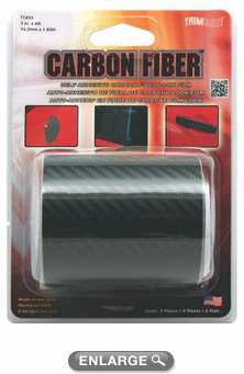 TrimBrite Black Carbon Fiber Adhesive Film 3" x 6ft TrimBrite Black Carbon Fiber Adhesive Film 3" x 6ft